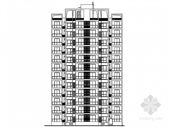 [陕西]现代风格高层住宅区建筑施工图（含效果图）