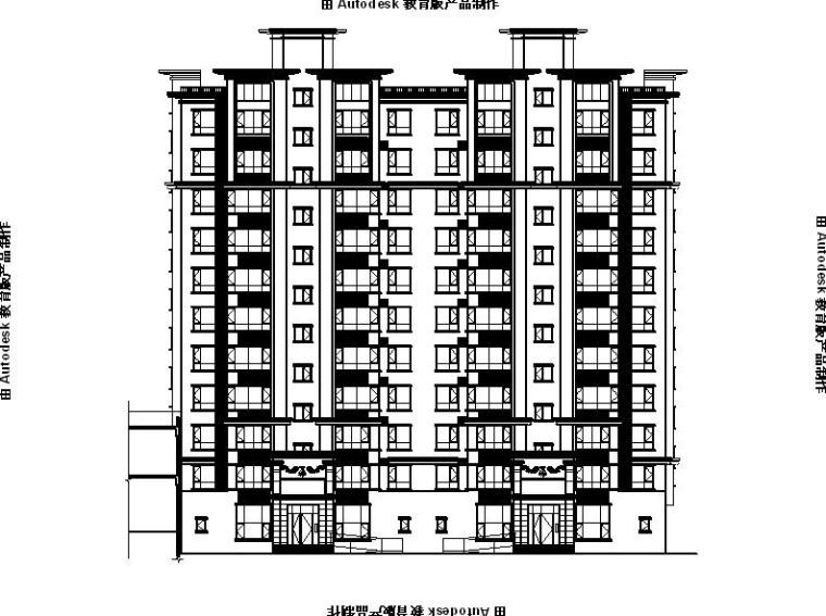 [宁夏]高层新中式风格住宅小区建筑施工图（含商业会所建筑）