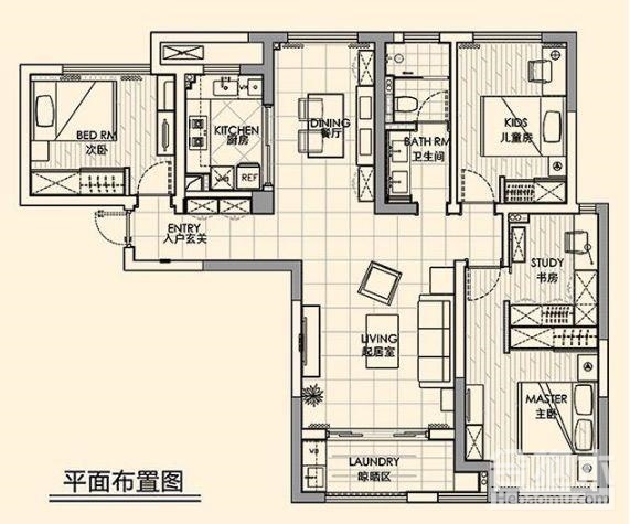 卧室九游体育效果图,卧室九游体育,卧室,