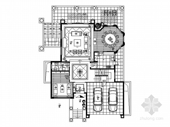 [南京]温馨简约二层小别墅九游体育设计CAD施工图（含物料明细表）