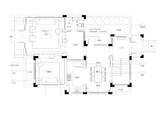 [上海]欧式风格三层双拼别墅施工图设计（附3D模型+效果图）