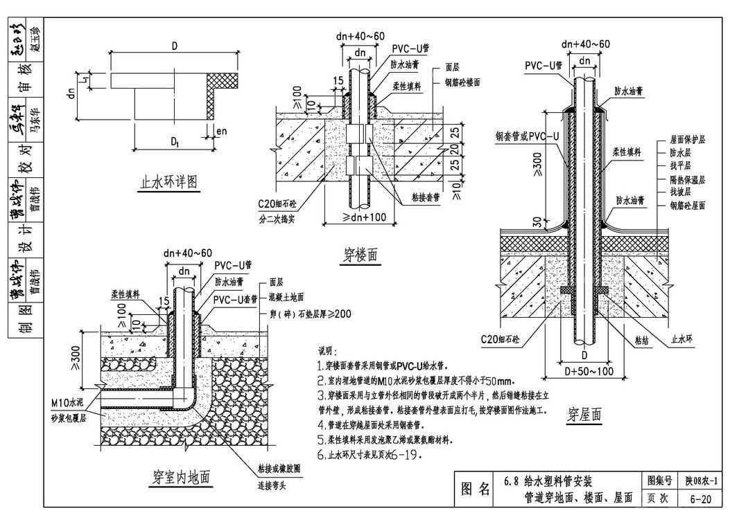 裙边浴缸水管安装施工图