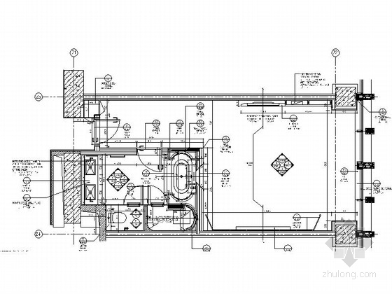 [天津]精品五星级酒店室内精装样板房CAD施工图