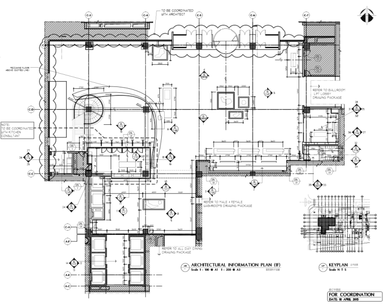 [安徽]HBA-合肥洲际酒店室内公区九游体育施工图+效果图+官方摄影​