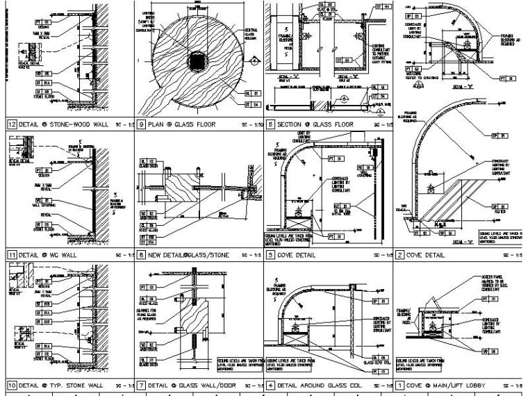 [超全]5600多套室内设计施工图大样节点剖面图合集