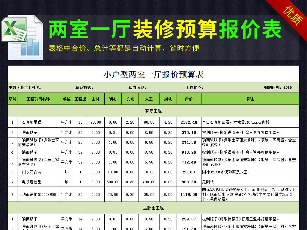 九游体育水电价格预算_九游体育报价预算_2室九游体育预算表