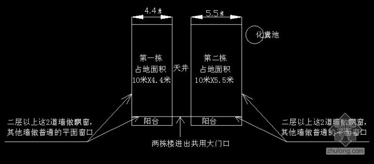 跪求： 两栋3层半别墅CAD平面图，立面图及效果图，水电安装