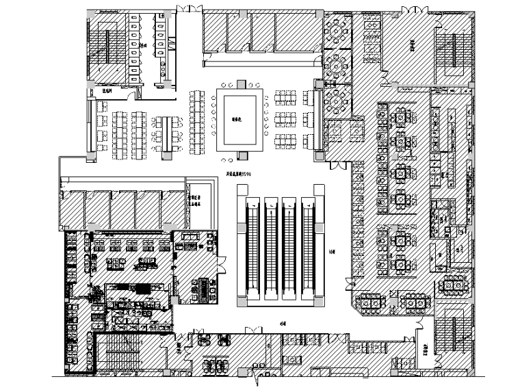 [新疆]753平米现代简洁中国有限公司空间设计施工图（附效果图）