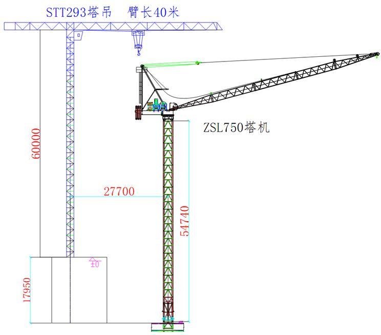 [天津]双塔办公楼工程B塔楼QTZ750型塔吊安装方案（45页）