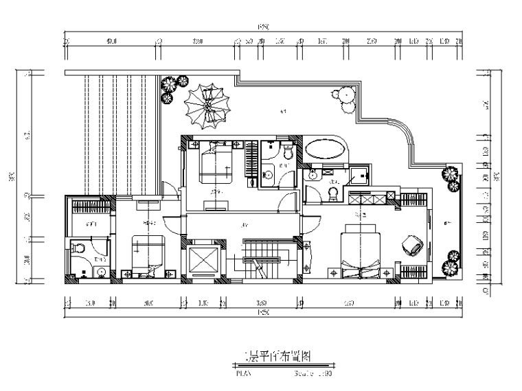 五层别墅设计CAD施工图（含效果图）