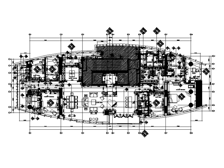 [上海]新中式大户型样板房设计CAD施工图（含效果图）