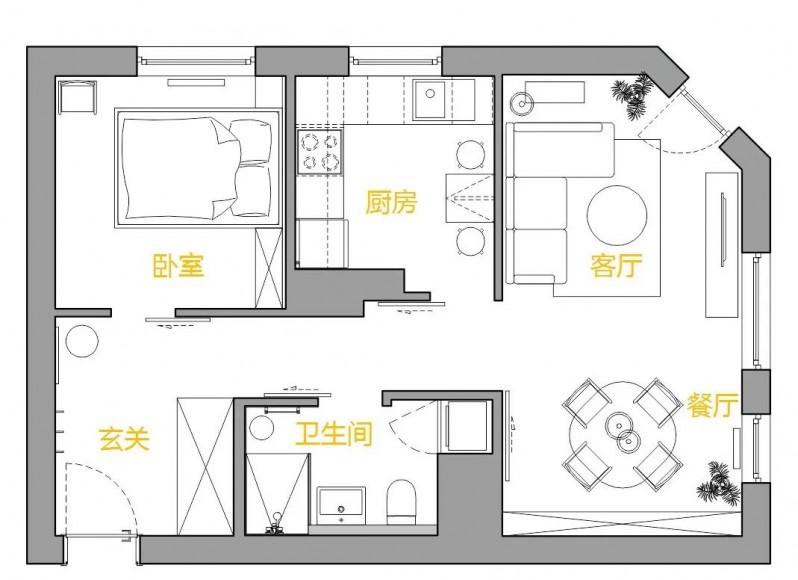 45北欧风格公寓九游体育效果图