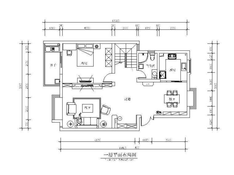 一套地中海风格样板房设计CAD施工图（含效果图）