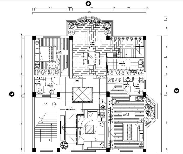 复式楼完整室内施工图设计文本