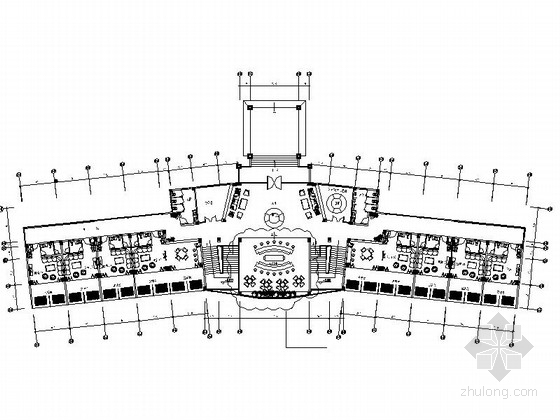 [中山]三层高尔夫练习场室内九游体育CAD施工图（含施工现场实景照片） 