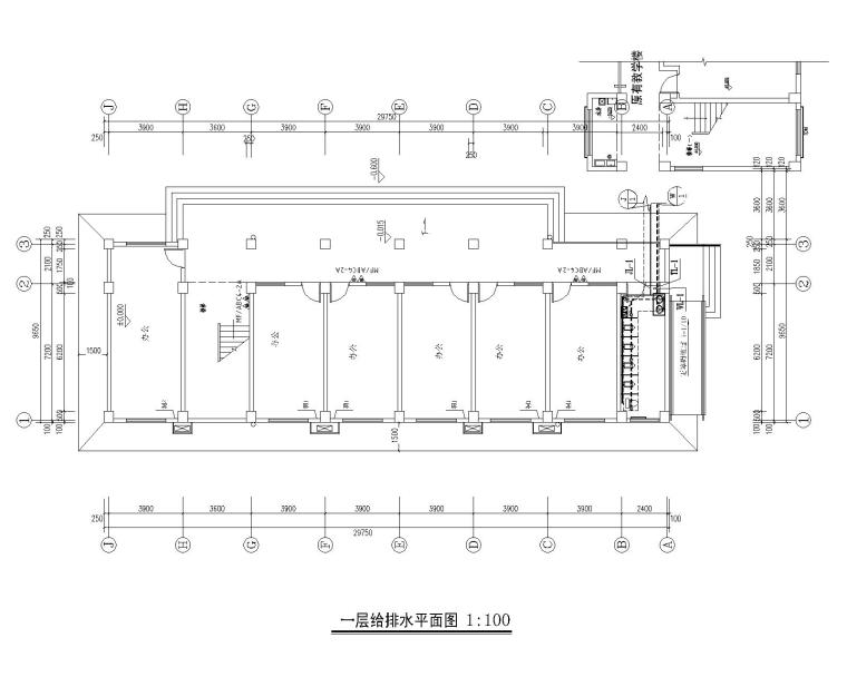 学校改造项目综合楼给排水设计施工图CAD版