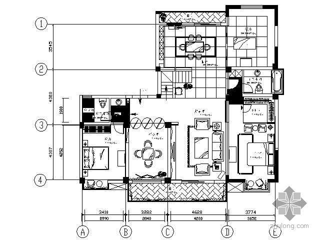 [江苏]现代简约中式家装施工图（含实景）