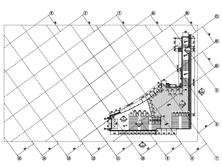 商业综合体裙房工程及地下室工程幕墙竣工图