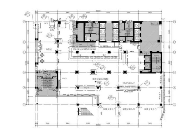 [无锡]BONA博纳国际影城无锡茂业店设计方案+九游体育施工图+水暖电施工图