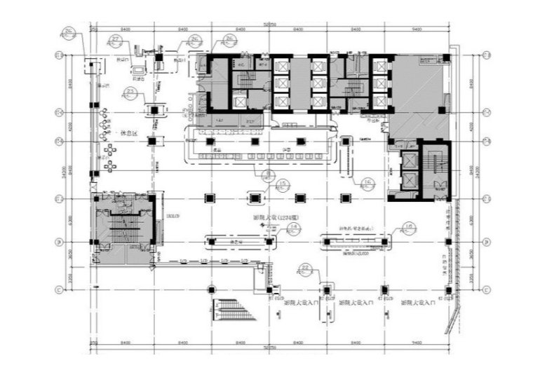 [大连]BONA博纳国际影城中央大道店室内设计方案+九游体育施工图+水暖电施工图+效果图