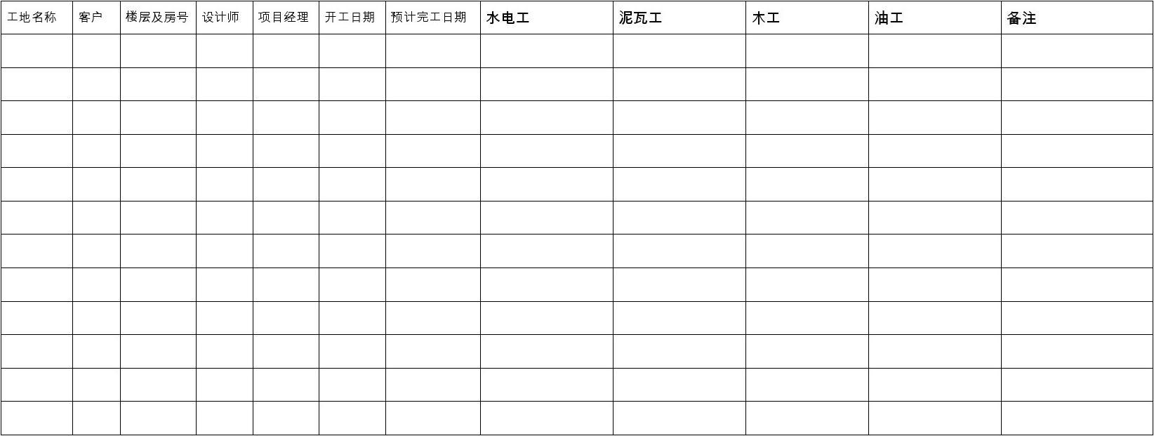 洗车王国施工单_施工确认单_九游体育施工跟踪单