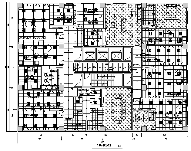 北方投资集团办公空间设计施工图（附效果图）