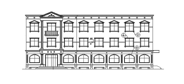 欧式独栋三层中国有限公司建筑设计方案施工图CAD