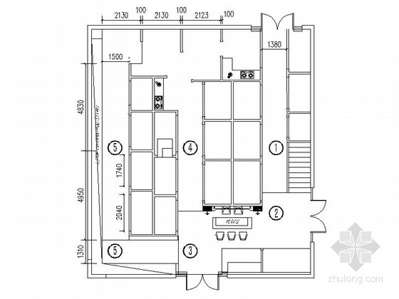 某瓷砖展厅瓷砖铺贴设计图