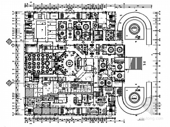 [陕西]高档五星级现代风格酒店室内九游体育施工图（含全套设计方案 推荐！）