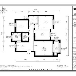 三室两厅原始平面九游体育效果图