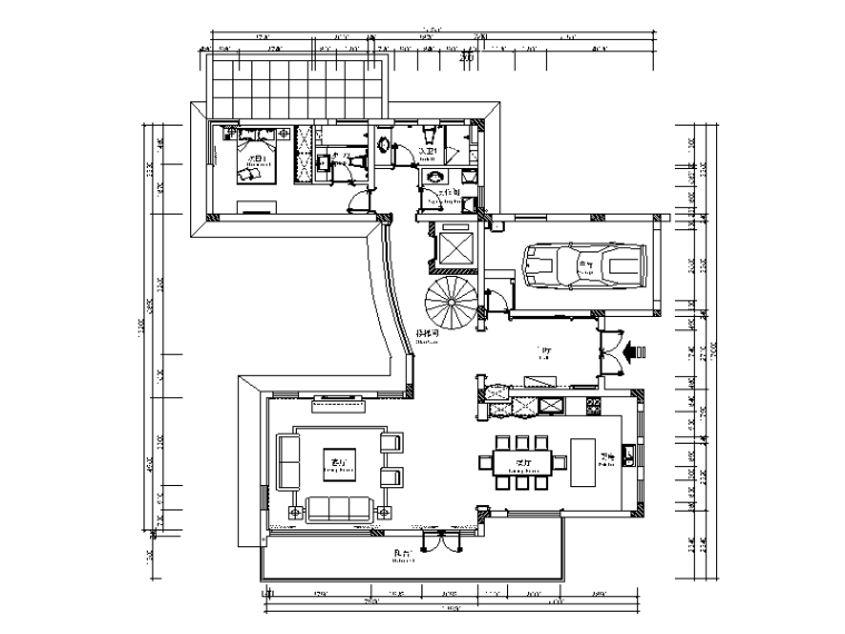 [江苏]两套现代简约小户型样板房施工图（含效果图）