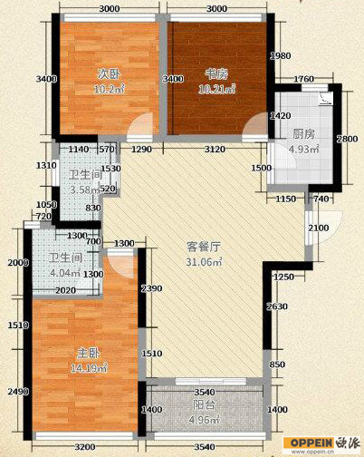 小户型九游体育北欧风格效果图