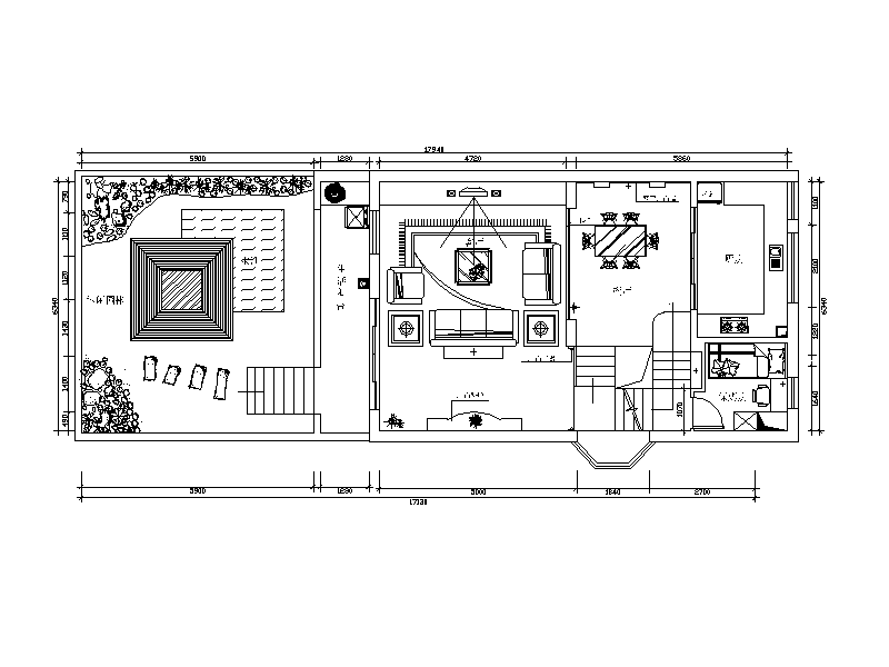 一套欧式风格别墅设计CAD施工图（含效果图）