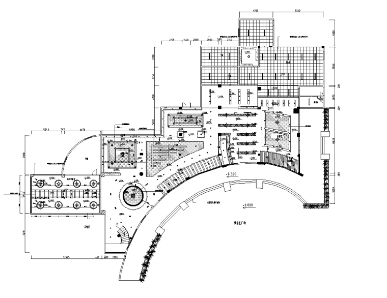 [福建]厦门某高速公路服务区中式餐厅九游体育图（含效果图）