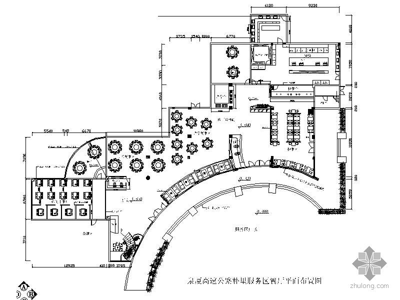 [厦门]某高速公路服务区中式餐厅九游体育图（含效果）