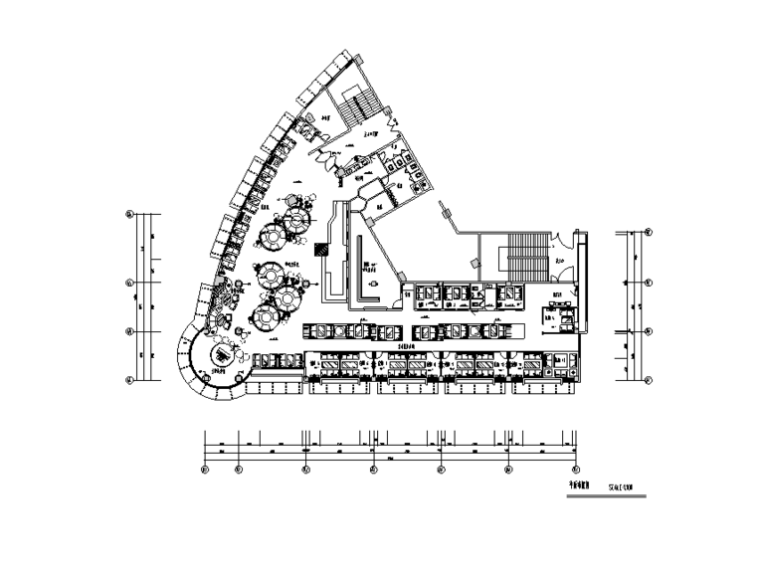 福建沙县上岛餐馆室内九游体育设计竣工图