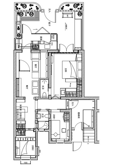 loft公寓户型图_loft公寓九游体育施工图_loft公寓九游体育