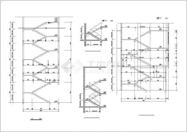 非常实用的电梯骄厢九游体育竣工图（含详细的多种楼梯大样图）-图十六