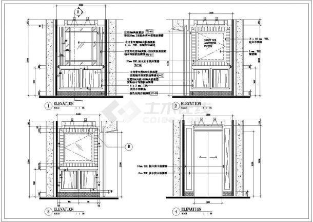 非常实用的电梯骄厢九游体育竣工图（含详细的多种楼梯大样图）-图四