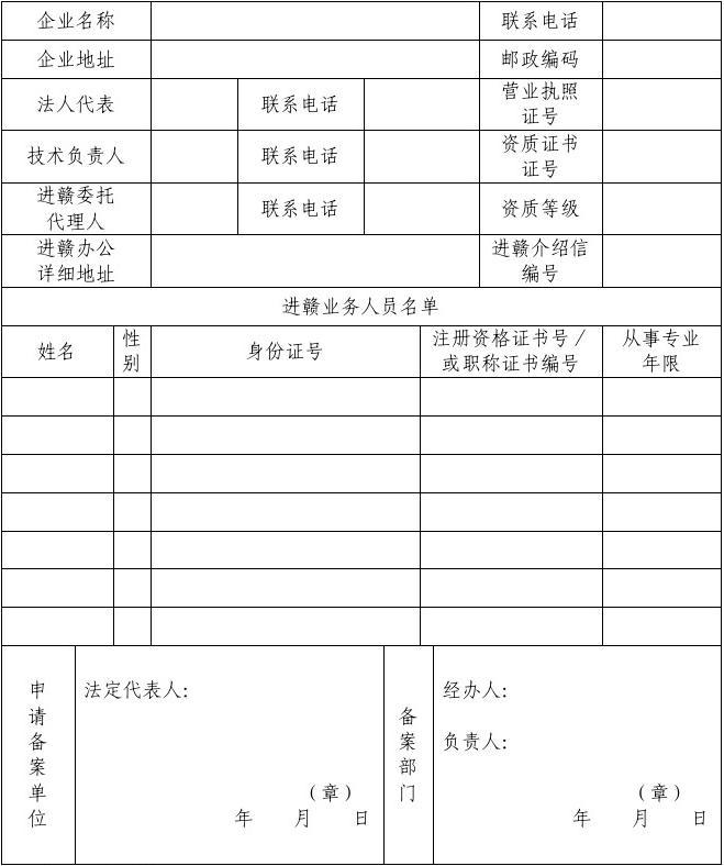 省外建筑业企业入广元从事建筑活动投标备案登记表_朝阳区施工组织设计向消防机构备案去哪备案_九游体育公司要入赣施工备案