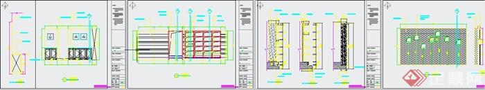 清新工业风纹绣美甲店九游体育设计3DMAX模型+JPG效果图+CAD施工图(10)