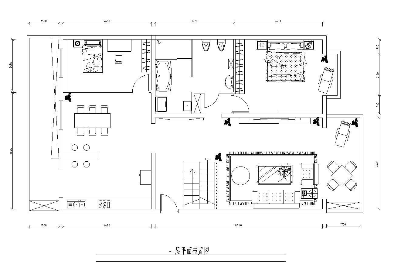 手枪房子九游体育户型图_房子九游体育图片110 三室两厅简约九游体育_九游体育套房房子施工图