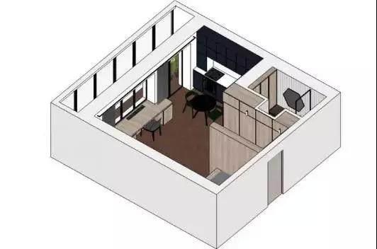 小户型的九游体育技巧: 50m2的小房子, 改后看起来有100多m2