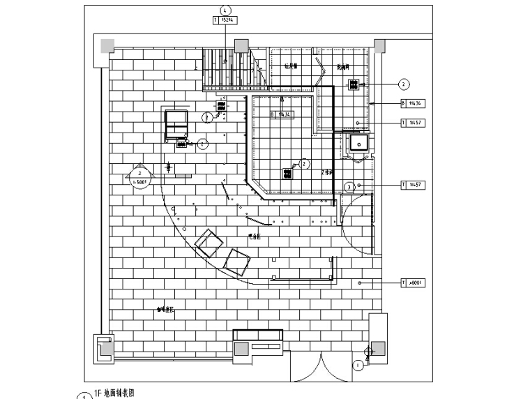 [杭州]星巴克-萧山新华书店店CAD施工图+三维图