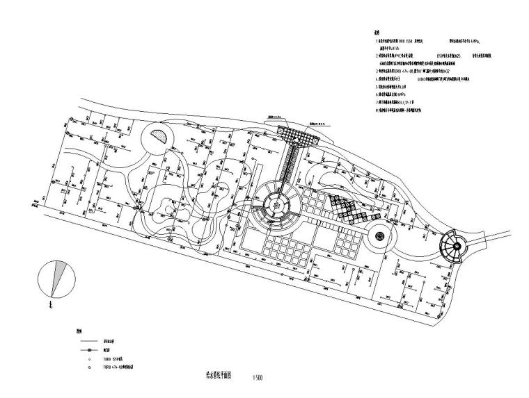 [北京]翠海明珠居住区全套景观施工图设计（给排水设计CAD）