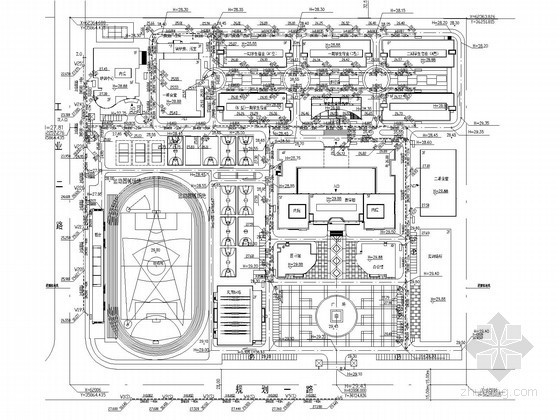 [江西]技工学校办公楼图书馆等全套建筑给排水施工图