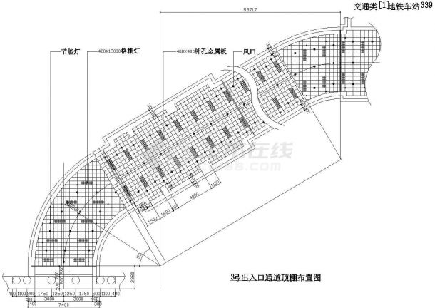 大城市地铁车站室内九游体育cad设计施工图（70张大样图）-图二十四