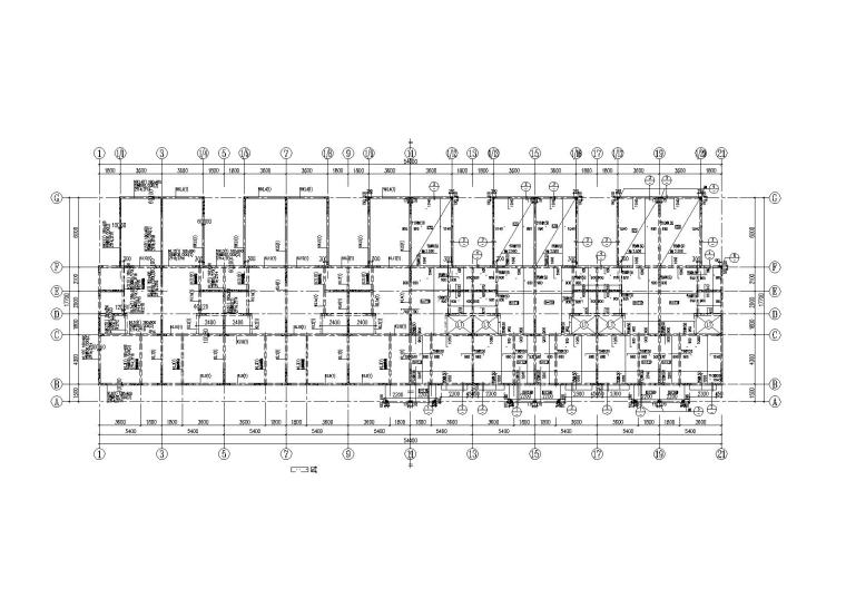 [新疆]三层剪力墙结构联排别墅全套施工图（含建筑结构水电暖）