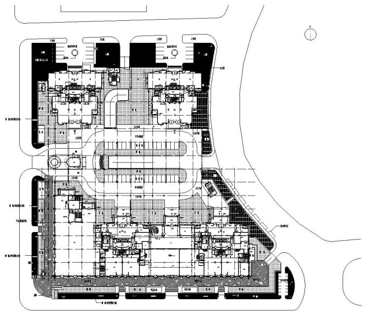 [北京]光彩国际花园居住区全套景观设计施工图（水电+结构+预算）