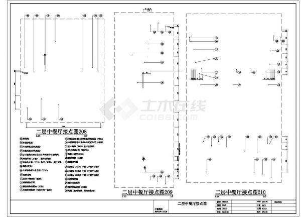 1000平米中餐厅装饰竣工图（内含50份图）-图一